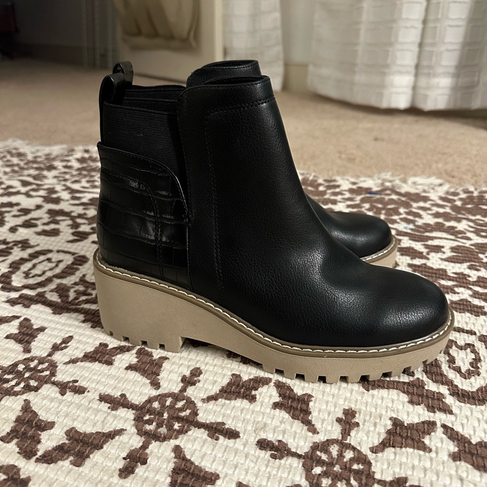Black Platform Ankle Boots
